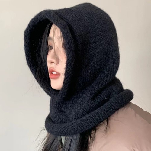 Wool yarn windproof hat - wool,