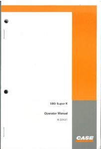 Case 580 super - case, k