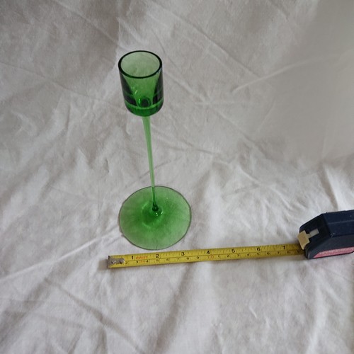 Tall stemmed green glass - tall-stemmed,