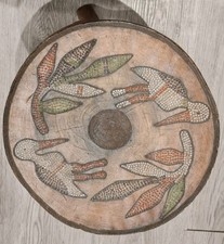 African Stool With Decoration