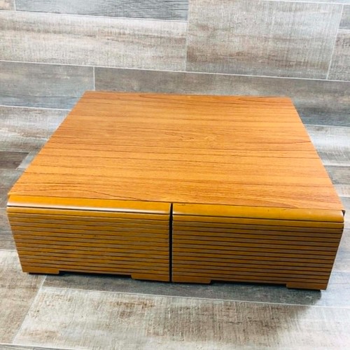 Vintage wood vhs tape storage - vhs,