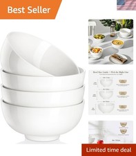 26 Oz Porcelain Soup Bowls Set