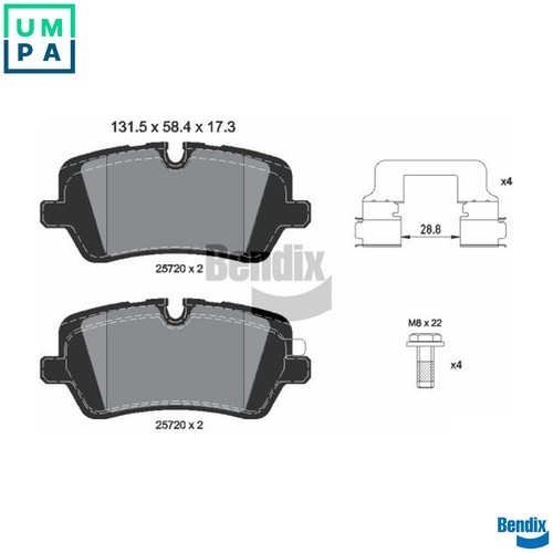 Brake pad set disc - brake,