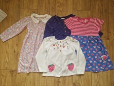 Girls' Jojo Mamane Bebe Bundle Age 5-6 Very Good Condition 3 Dresses 1 Cardigan