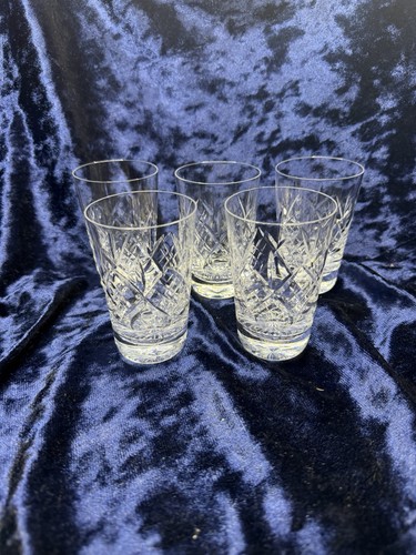 Set vintage cut crystal - of,