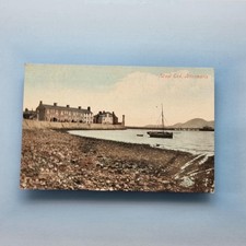 Beaumaris Anglesey Postcard 1909 Wales Westend Seafront Houses Pier