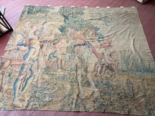 Antique french wall hanging - french,