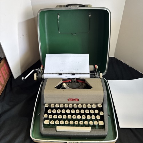 Royal aristocrat typewriter - aristocrat,