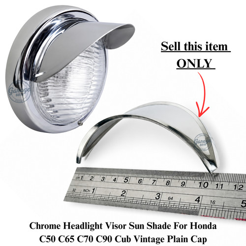 Chrome headlight visor - headlight, sun