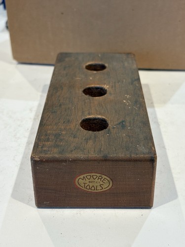 Vintage moore tools wood - wood, block