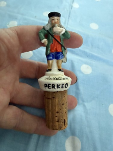 Perkeo ceramic and cork - , bottle