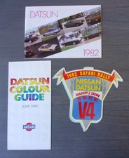 DATSUN Range orig 1982 UK Mkt