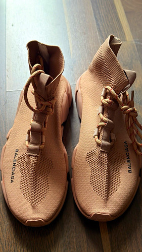 Balenciaga beige knit mid - balenciaga,