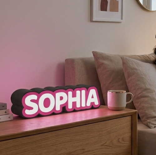 Personalised led light box - led,
