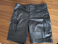 Shorts - Black - Large - Faux Leather - New