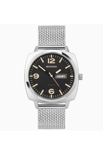 Sekonda gents silver tone - gents, silver-tone
