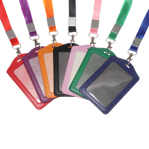 Leather card holder neck - pu,