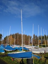 GP14 Sailing Dinghy with Road