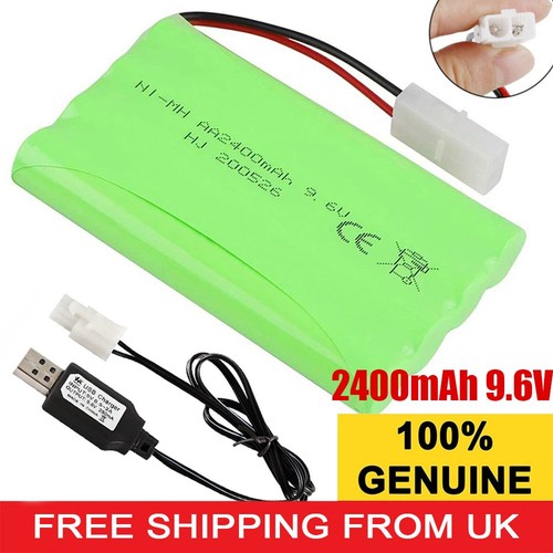 2400mah nimh rechargeable - 9.6v,