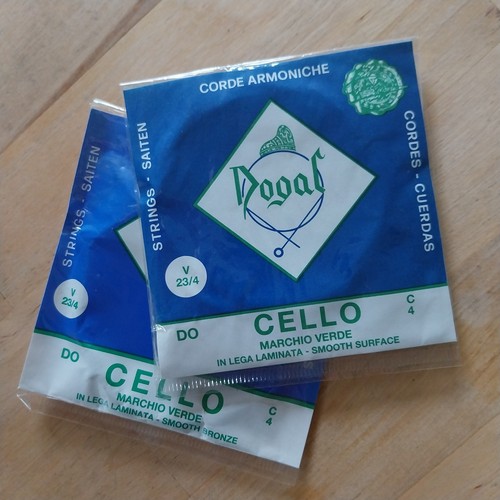 Two dogal cello strings - two,