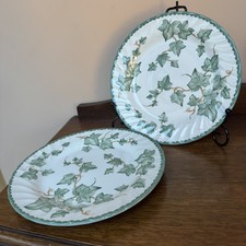 VTG Retro Discontinued BHS Country Vine Ivy Side Plates x2 D20.5cm Christmas VGC