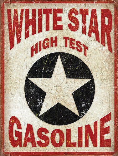 White star gasoline retro - star, gasoline,