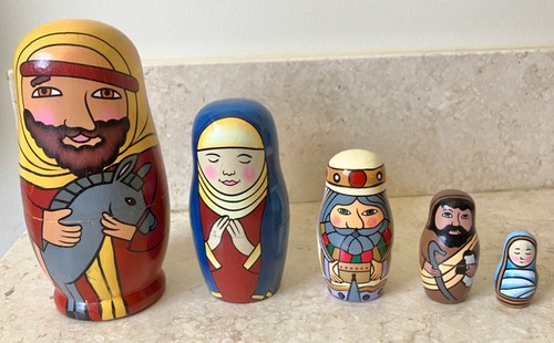 Russian wood nesting dolls - russian,