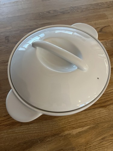 Denby white large casserole - denby,