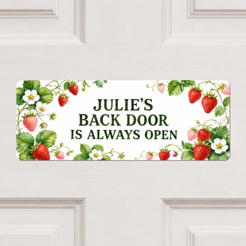 Personalised strawberry back - personalised,