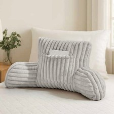 Faux Fur Ribbed Backrest