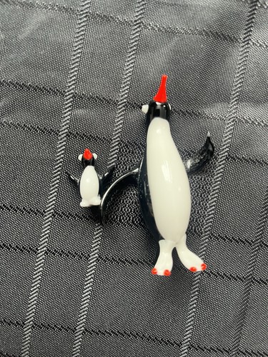 Vintage hand blown - blown, penguin