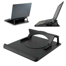 Laptop Table Stand Desk Tray Cooling Holder Adjustable 360° Rotation Swivel Base