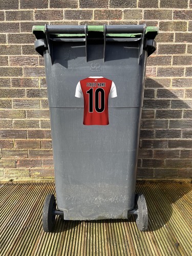 Arsenal home shirt wheelie bin - shirt,