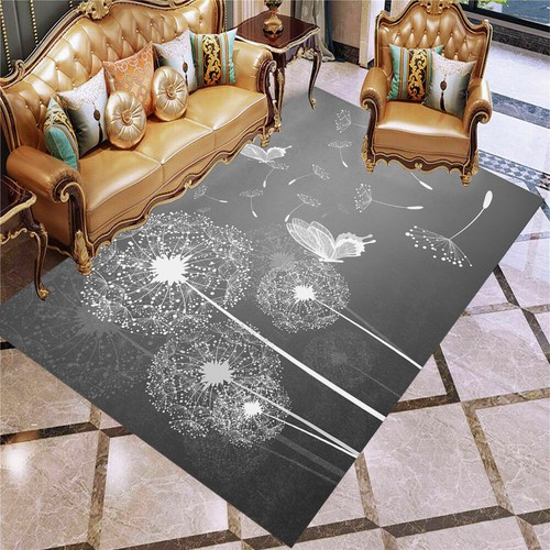 Dandelion gray rug doormat - dandelion,