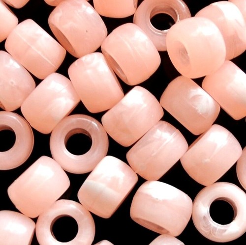 9x6mm patterned pink acrylic - patterned,