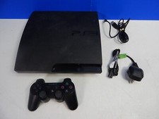 sony PLAYSTATION 3 PS3 SLIM 160GB CONSOLE VIDEO GAME set up CONTROLLER