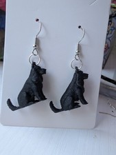 Cocker Spaniel drop dog dangle earrings with silver hook Earrings for Dog Lovers