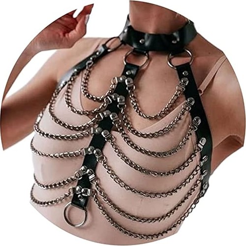 Gothic punk body harness - punk,