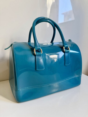 Furla bag blue - rubber, medium