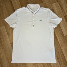 Nike Roger Federer 2012 Wimbledon Championship Tennis Polo Shirt Size L Large