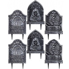 TOMBSTONE GROUND BREAKER HALLOWEEN PARTY HOUSE DECORATION PROPS WITH STAKE LOT