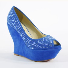 WOMEN LADIES WEDGE HIGH HEEL