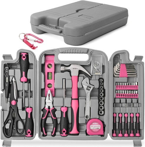 Pink tool kit 54pc set - kit,