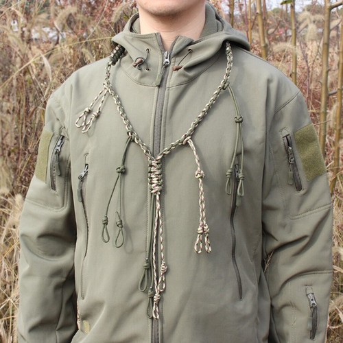 Paracord duck whistle lanyard - paracord,