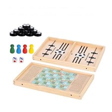 Kids 2 In 1 Wooden Sling Puck