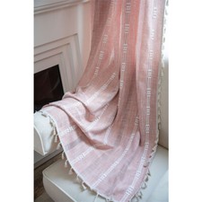 Curtain for Living Room Bedroom Tassel Window Drape Treatment Valance Home Decor