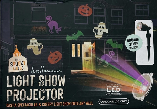 Halloween creepy light show - creepy,
