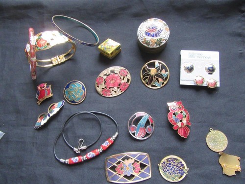 Lot cloisonne items - lot,