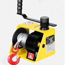 250/500/1000KG Self-locking Hand Winch Turbine Worm Gear Hoist Hand Winch