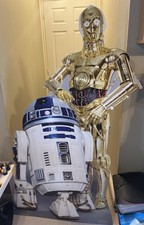 Star Wars R2-D2 C-3PO,Life-size Cardboard Cutout Vintage Lucasfilm 158cm X 72cm